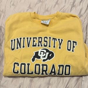 Champion Yellow University of Colorado Sweatshirt